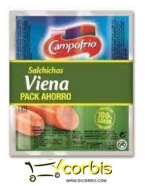 CAMPOFRIO SALCHICHAS VIENA PACK 3X170G 