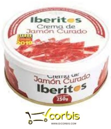 IBERITOS CREMA JAMON CURADO P 3X80G