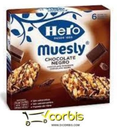 HERO MUESLY C CHOCOLATE 6 BARRITAS X 25G