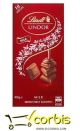 LINDT LINDOR CHOCOLATE LECHE 100G 12UND 