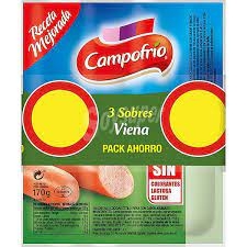 CAMPOFRIO SALCHICHAS VIENA PACK 3X170G 