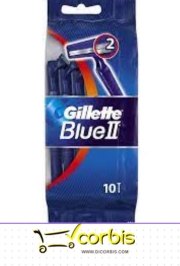 GILLETTE MAQ  BLUE II PACK 10UND 