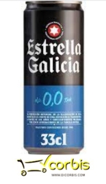 CERVEZA ESTRELLA GALICIA 00 LATA 33CL 