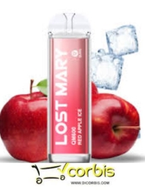 LOST MARY  VAPER CRISTAL RED APPLE ICE QM 600 PUFF 
