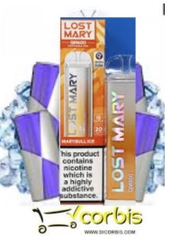 LOST MARY VAPER CRISTAL MARYBULL ICE QM 600 PUFF 