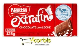 CHOCOLATE NESTLE CON LECHE EXTRAFINO 125GR 