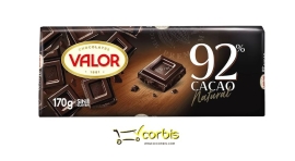 VALOR CHOCOLATE NEGRO 92  170GR 
