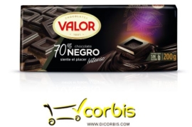 VALOR CHOCOLATE NEGRO 70  200GR 