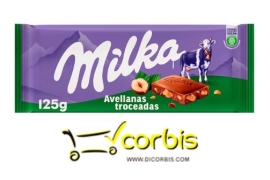 MILKA CHOCOLATE CON AVELLANAS 125GR 