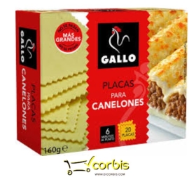 GALLO CANELONES 20 PLACAS 160GR 