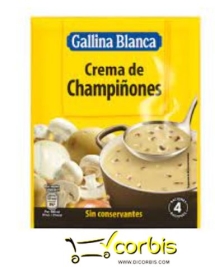 GALLINA BLANCA CREMA DE CHAMPI  ONES
