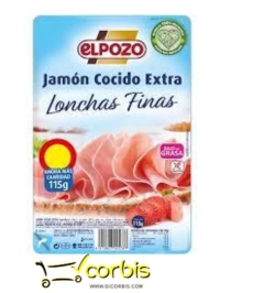 EL POZO JAMON COCIDO  PRO FINAS SIN GLU LAC L 150GR