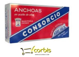 CONSORCIO ANCHOAS ACEITE OLIVA L 50GR 5UND 