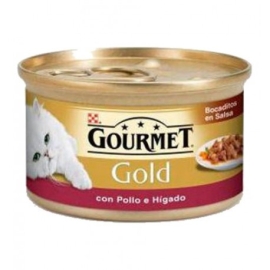 GOURMET GOLD POLLO HIGADO 85G 