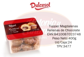 DULCESOL TUPPER MAGDALENAS R CHOCO 450G 