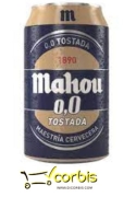MAHOU 0 0  TOSTADA LATA 33CL 
