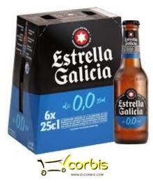 ESTRELLA GALICIA 00 PACK  6X25CL  