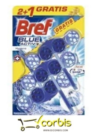 BREF WC BLUE ACTIV 50G PACK  2 1 