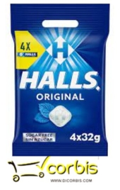 HALLS S AZUCAR ORIGINAL PACK  4UX32GR 