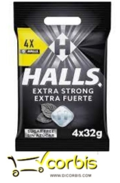HALLS S AZUCAR EXT FUERTE PACK  4UX32G 